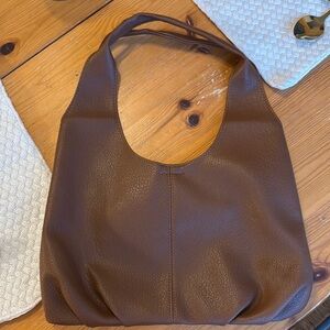 Brown Leather Tote Bag